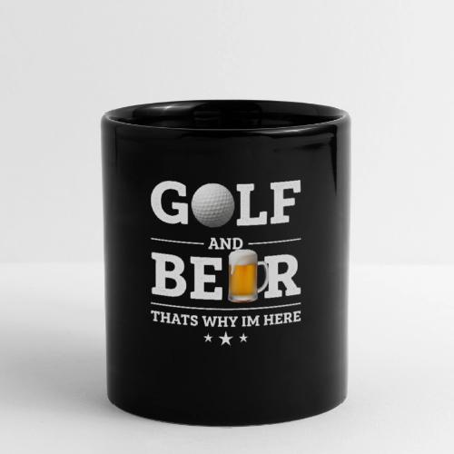 Golf Gift for Men - Funny Beer Graphic Tee - Full Color Mug