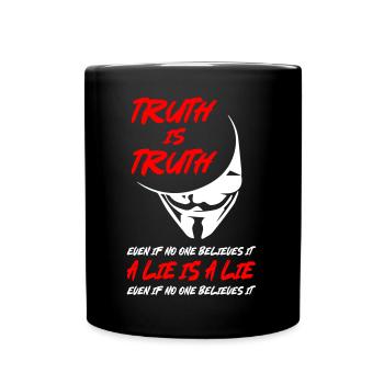 Truth or Lie Anonymous - Full Color Mug - black - Front