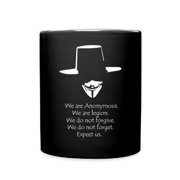 We are Anonymous - Full Color Mug - black - Front