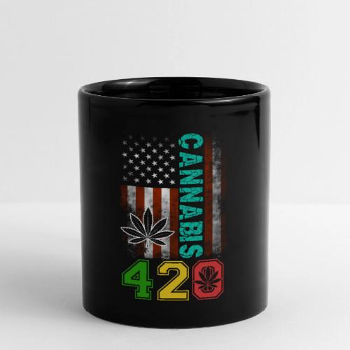 Amusing 420 American Herb Weed Marijuana Design - Tasse colorée