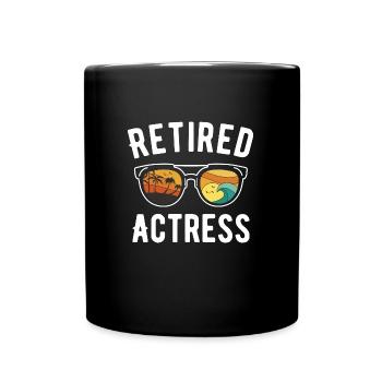 Retired Hollywood Actress Beachwear Designer - Full Color Mug - black - Front