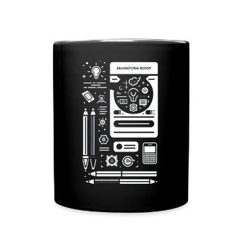 Brainstorm Buddy 8 - Full Color Mug - black - Front