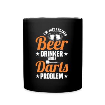 Darts Dart Player - Full Color Mug - black - Front
