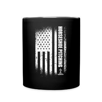 Horseshoe Pitcher - Full Color Mug - black - Front