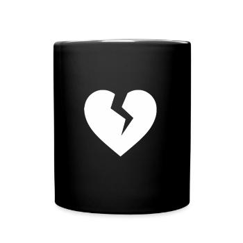 Broken Heart - Full Color Mug - black - Front