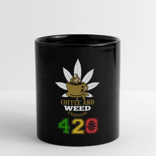 2024 420 Coffee & Smoke Weed Marijuana Design - Full Color Mug