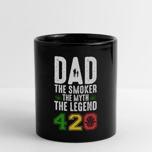 Gleeful Smoking dad The smoker the myth the legend - Full Color Mug