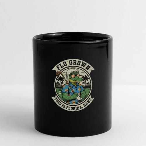 Flo Grown Florida Baby - Funny Gator Golf Tee - Full Color Mug