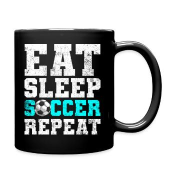 Soccer Soccer Player - Full Color Mug - black - Right