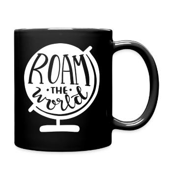 Roam The World - Full Color Mug - black - Right