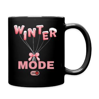 Winter t shit and Hoodie - Full Color Mug - black - Right