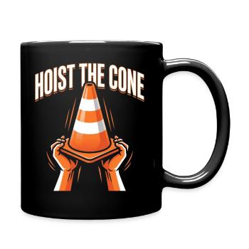 Cool Hoist The Cone Baseball Meme Lifestyle Sports - Full Color Mug - black - Right