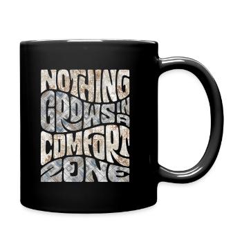 Bold Metal Text Mosaic - Full Color Mug - black - Right