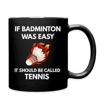Funny Badminton Player Gift for Lover - Full Color Mug - black - Right