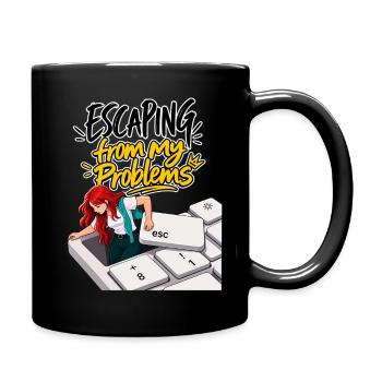 Escaping from My Problems - Full Color Mug - black - Right