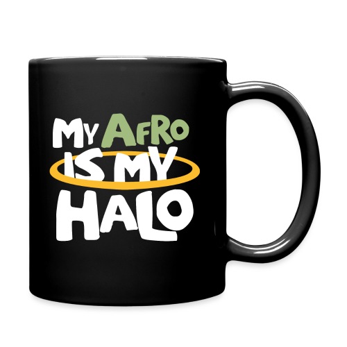 MY AFRO IS MY HALO (GREEN) - Full Color Mug