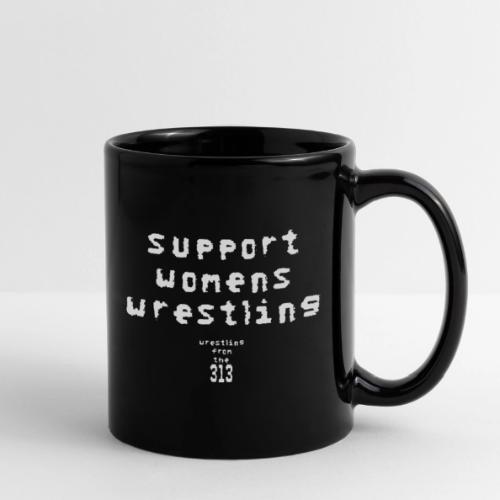 Support women’s wrestling (white) - Full Color Mug