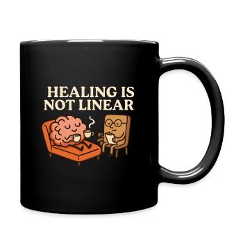Healing is not linear - Full Color Mug - black - Right