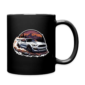 Sunset Drift Rally - Full Color Mug - black - Right