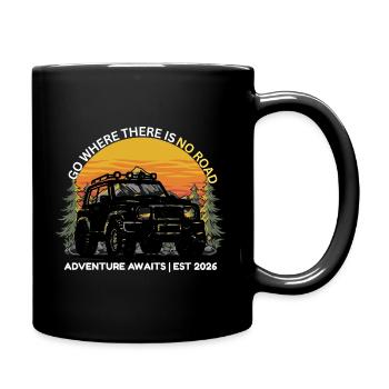 GO_WHERE_THERE_IS NO ROAD - Full Color Mug - black - Right