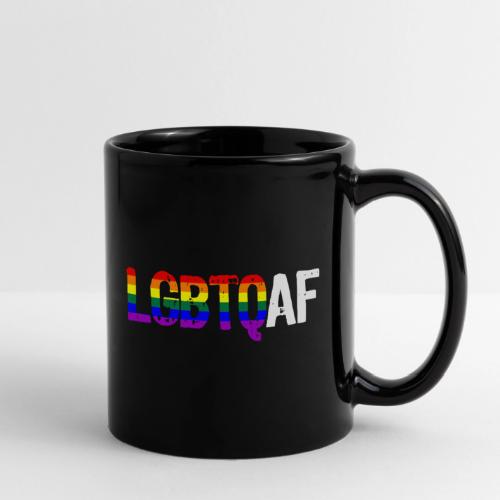 LGBTQ AF LGBTQ as Fuck Rainbow Pride Flag - Full Color Mug