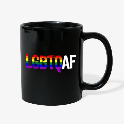 LGBTQ AF LGBTQ as Fuck Rainbow Pride Flag - Full Color Mug