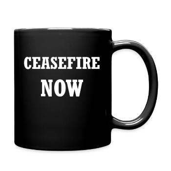 ceasefire now - Full Color Mug - black - Right