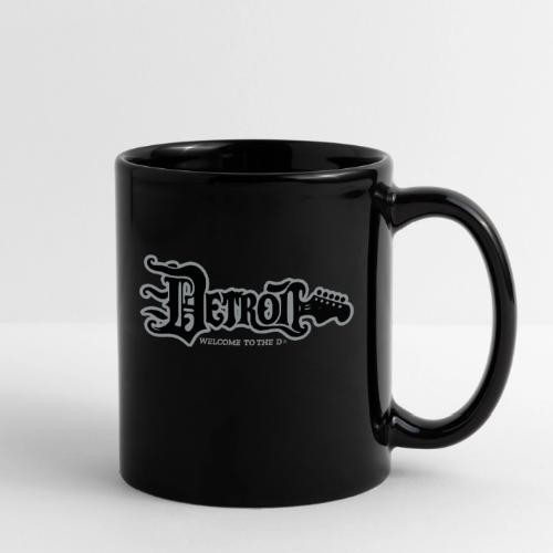 DETROIT GUITAR WTTD BLK SLR REG FONT - Full Color Mug