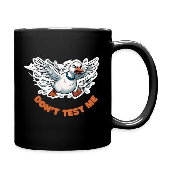 DontTestMe Duck Attitude - Full Color Mug - black - Right