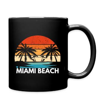 Miami Beach Tee - Full Color Mug - black - Right