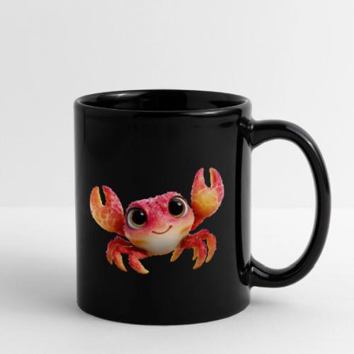 Cheerful Red Baby Crab Character - Full Color Mug