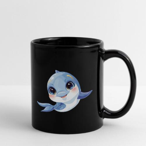 Joyful Blue-White Baby Dolphin - Full Color Mug