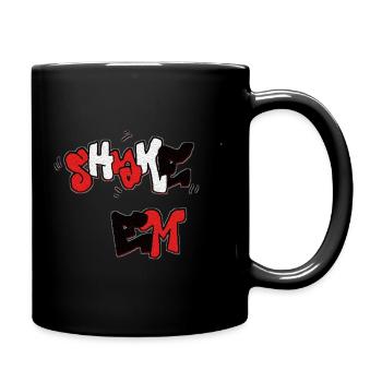 Shake Em Graffiti Typography - Full Color Mug - black - Right
