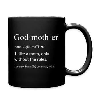 Godmother Funny Definition Grandma Mothers Day - Full Color Mug - black - Right