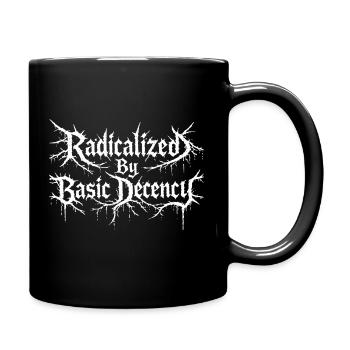 Radicalized by Basic Defense - Full Color Mug - black - Right