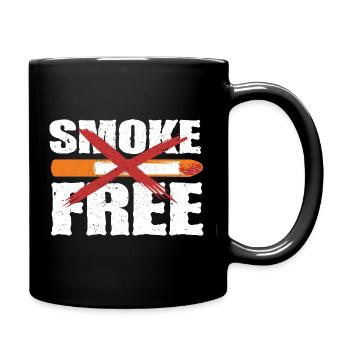 Anti Smoking Smoke Free - Full Color Mug - black - Right