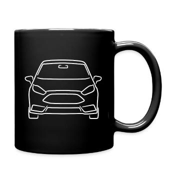 Ford Fiesta ST Hot Hatch Performance Car - Full Color Mug - black - Right