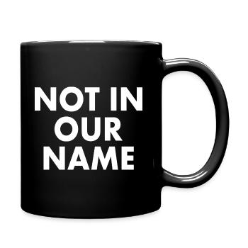 Not in our name - Full Color Mug - black - Right
