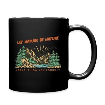 Que la nature soit la nature - Tasse colorée - noir - Droite
