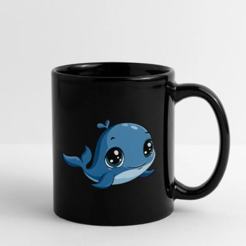 Smiling Blue Baby Whale - Full Color Mug