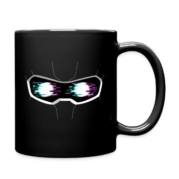 Neon Glitch Goggles - Full Color Mug - black - Right