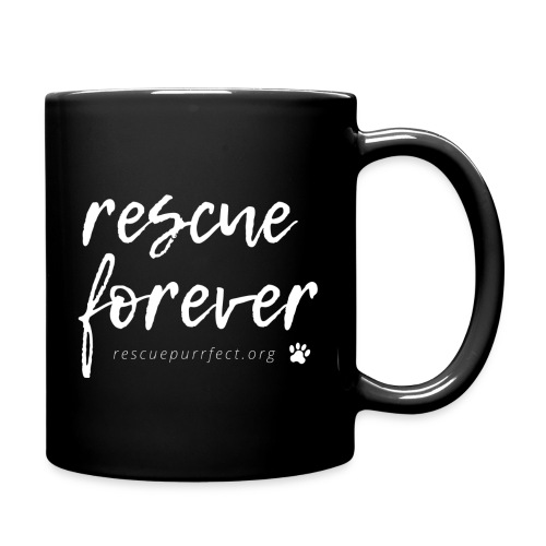 Rescue Forever Cursive Large White - Full Color Mug