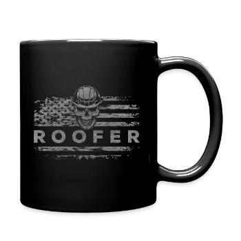 Roofer Craftsman House Builder - Full Color Mug - black - Right