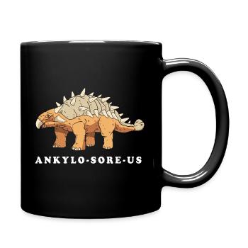 Ankylosaurus Dinosaur Prehistoric - Full Color Mug - black - Right