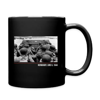 Normandy, June 6, 1944 - WW2 - Full Color Mug - black - Right