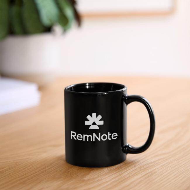 White logo with text, vertically stacked