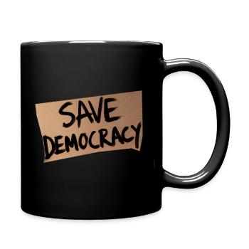 Save Democracy - Full Color Mug - black - Right