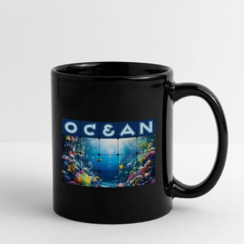 Ocean: Neon Reef Glow - Full Color Mug