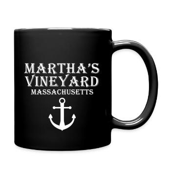 Martha's Vineyard Massachusetts - Full Color Mug - black - Right