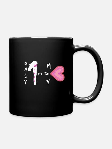 Only 1 woman in my heart - Full Color Mug - black